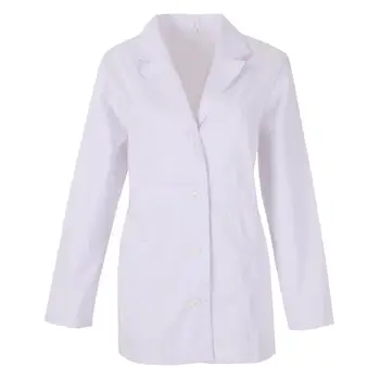 

WORK LAB COAT LAPEL COLLAR LONG SLEEVES UNIFORM CLINIC HOSPITAL CLEANING VETERINARY SANITATION HOSTERLY Ref-8164