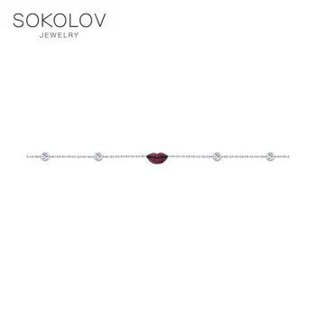 

SOKOLOV bracelet with cubic silver fashion jewelry 925 women's male