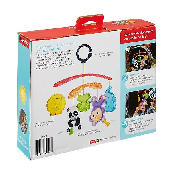 Мобиль для прогулок Fisher-Price "Весёлые животные"
