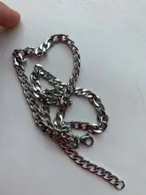 1 pieza de ancho 3mm/4,5mm/5mm/6mm/7mm/7,5mm acera Eslabón cubano collar de cadena para hombres mujeres Punk básico de cadena de acero inoxidable collares