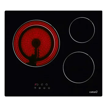 

Glass-Ceramic Hob Cata TD6003 3F 5400W 59cm Black