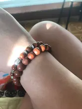 Pulsera con cuentas de arena dorada para mujer y hombre, abalorio con cuentas naturales de 6mm, 8mm y 10mm, el mejor regalo para Amiga