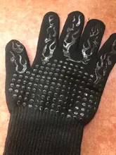 Fireproof-Gloves Oven Flame-Retardant BBQ Barbeque Heat-Insulation 2pcs for Microwave
