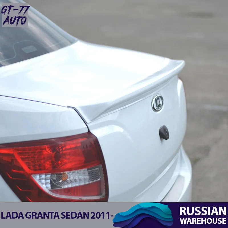 Спойлер-дефлектор на крышку багажника для Lada Granta Sedan 2011- саблей внешний материал АБС пластик Стайлинг тюнинг коврик