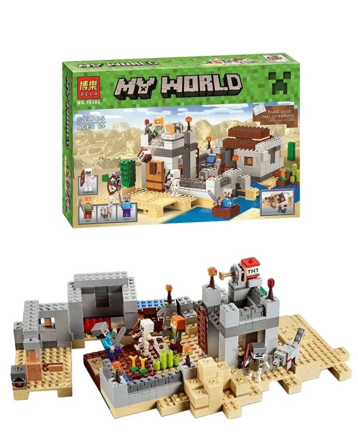 Lego Minecraft My World Designer Desert Station Parts - Interconnecting Blocks - AliExpress