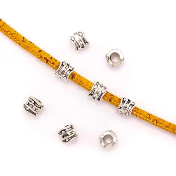 

20PCS For 5mm leather antique silver zamak 5mm round beads Jewelry supply Findings Components- D-5-5-154