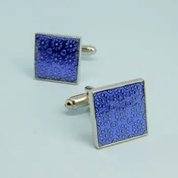 

Cufflinks jewelery with blue pattern (51192)