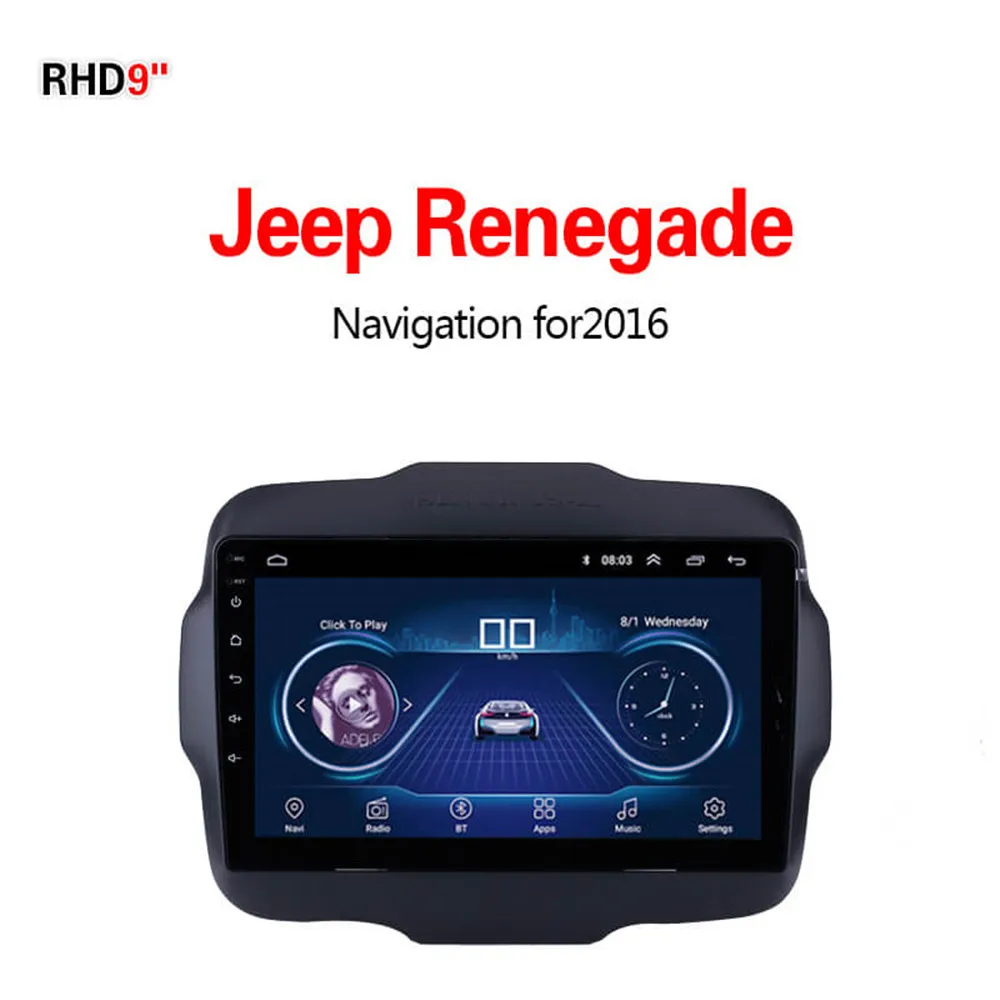 Lionet gps навигация для автомобилей Jeep Renegade 9 дюймов RJ1003X - Размер экрана, дюймов: WIFI 1G16G