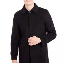 Kigili мужская одежда осень-зима Теплое повседневное пальто Высокое качество круглый воротник шерстяные пальто первой необходимости Мужская шерстяная куртка