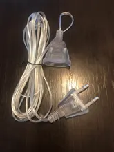 Cable de extensión de alimentación estándar, 3M, 110V, 220V, para guirnaldas de luces LED, tira de luces festivas