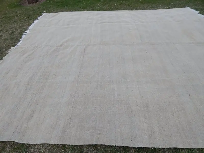 Большой ручной богемный турецкий ковер килим 9'4'' X 10'8''