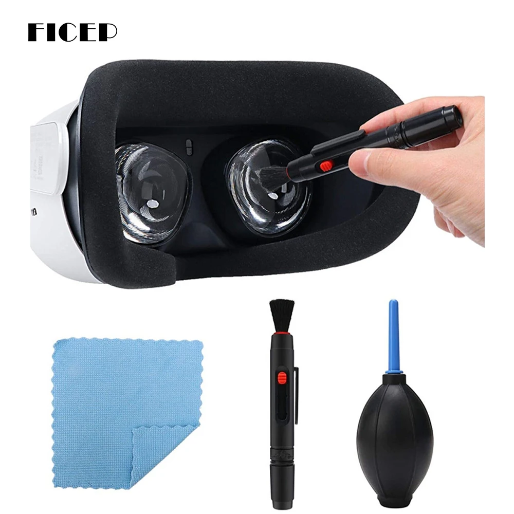 

VR Lens Cleaning Pen Kit For Meta Oculus Quest 2 Dust Cleaner Brush Air Dust Blower For Quest RiftS HTC Vive Pro VR Accessories