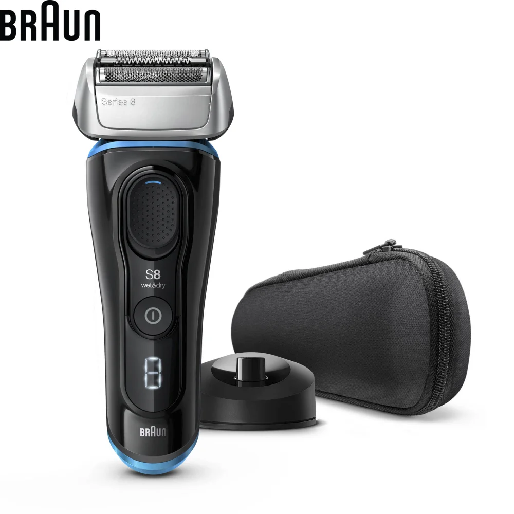 Электробритва Braun Series 8 8345s с зарядной станцией и тканевым футляром 8345 s