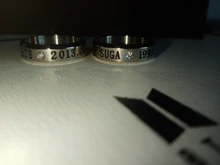 Anillo de acero inoxidable con circón incrustado para hombre, BTS-215 de Corea del Sur, accesorios sencillos de moda, joyería de banquete, regalos para vacaciones, 2020