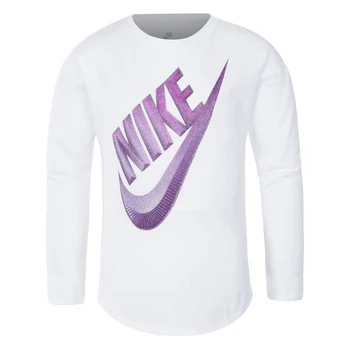 

Children’s Long Sleeve T-Shirt Nike C489S-001 White Purple (Size 2-3 years)