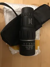 Prismáticos de plástico para deportes al aire libre, telescopio Monocular de alta definición con visión nocturna, prismáticos de 66/8000M, 16X52