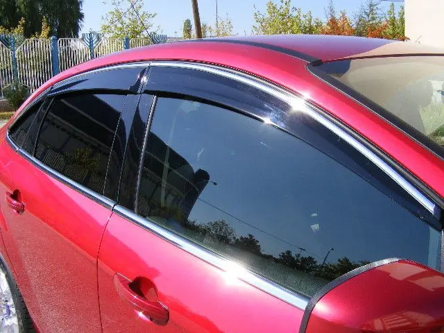 Opel Astra J Chrome Rain Window Visor Wind