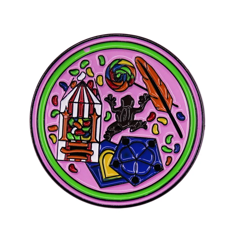 Spilla Con Rane Al Cioccolato Miele E Spilla A Smalto Grande Di Ogni Sapore Di Bertie Bott