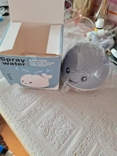 Ballena eléctrica de inducción para niños pequeños, juguetes de baño con aspersor de música, luces coloridas, juguetes de agua