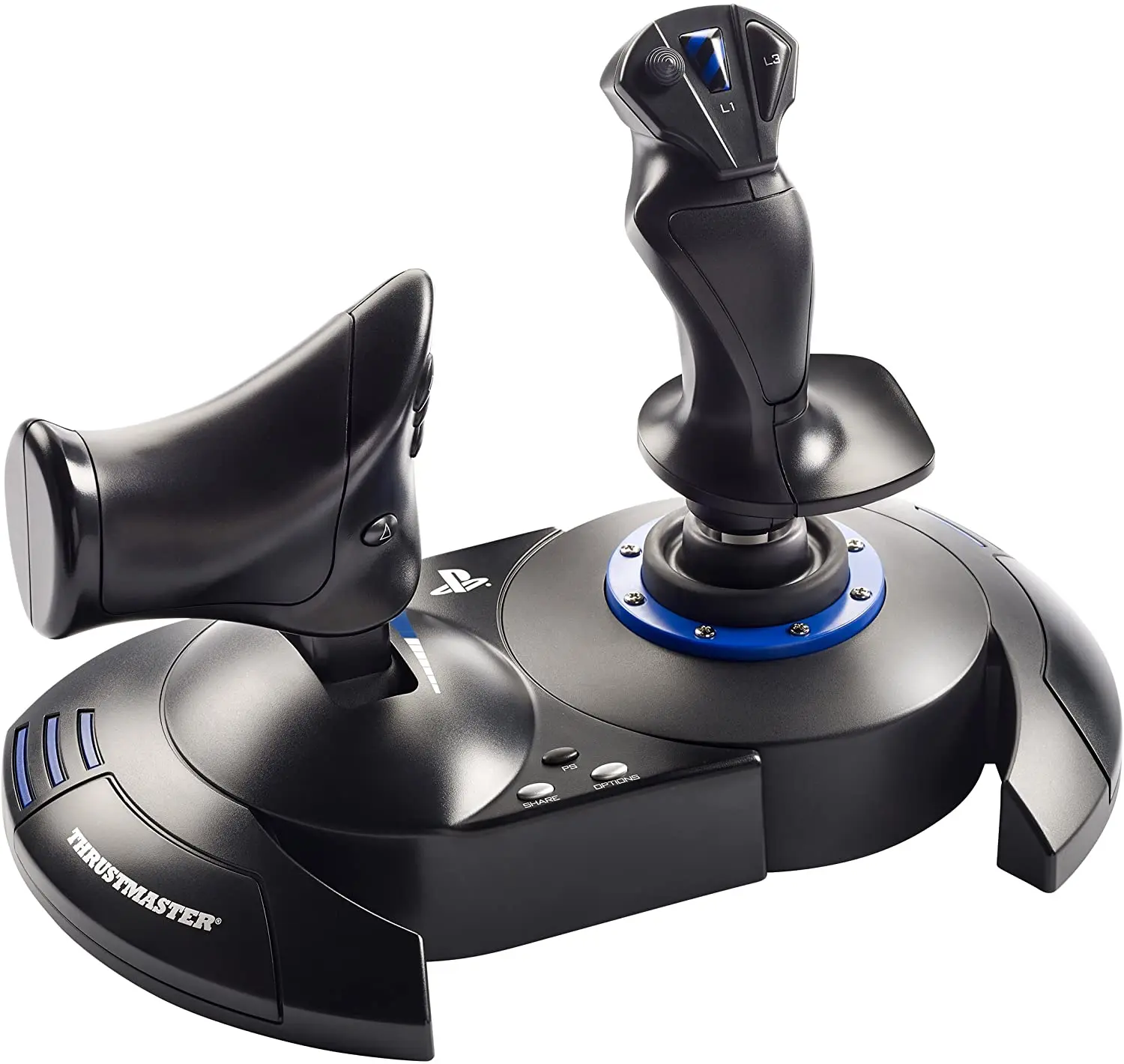 Thraspmaster T.Flight Hotas 4 - Joystick - Ps4 E Pc-Controllo Della Potenza Realistico Ed Ergonomico-Licenza Ufficiale Playstation
