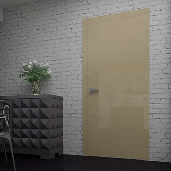 

Interior door with high gloss glossify windfield purple