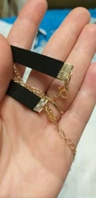 XIYANIKE-gargantilla de terciopelo negro para mujer, collar con cadena dorada, gargantilla de barra para mujer, collar para mujer, Gargantilla ras du cou N664