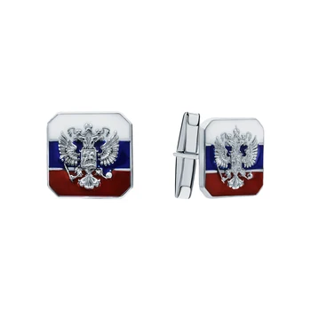 

Silver cufflinks with enamel sunlight sample 925