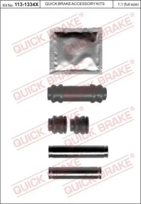Ремк-т направл. суппорта пер.+зад.\ Mazda 323/MX3 85 QUICK BRAKE