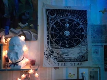 Tapiz de Mandala colgante para pared, brujería, Hippie, playa, alfombra, sol, luna, tapicería Bohemia, arte psicodélico para el hogar