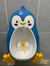 Orinal para bebé de 8M a 6y pingüino, orinal de entrenamiento para niños, soporte con gancho para hacer pis
