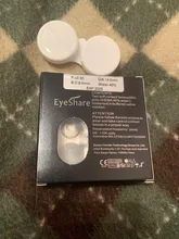 EYESHARE-1 par de lentes de contacto de malla blanca de gran diámetro, cosméticos para ojos de colores, lentes de contacto para Cosplay para Halloween