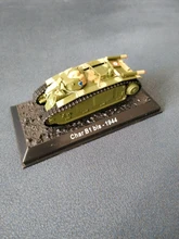 Tanque de batalla francés de la Segunda Guerra Mundial, modelo de tanque fundido a presión Char B1 Bis-1/72, 1944