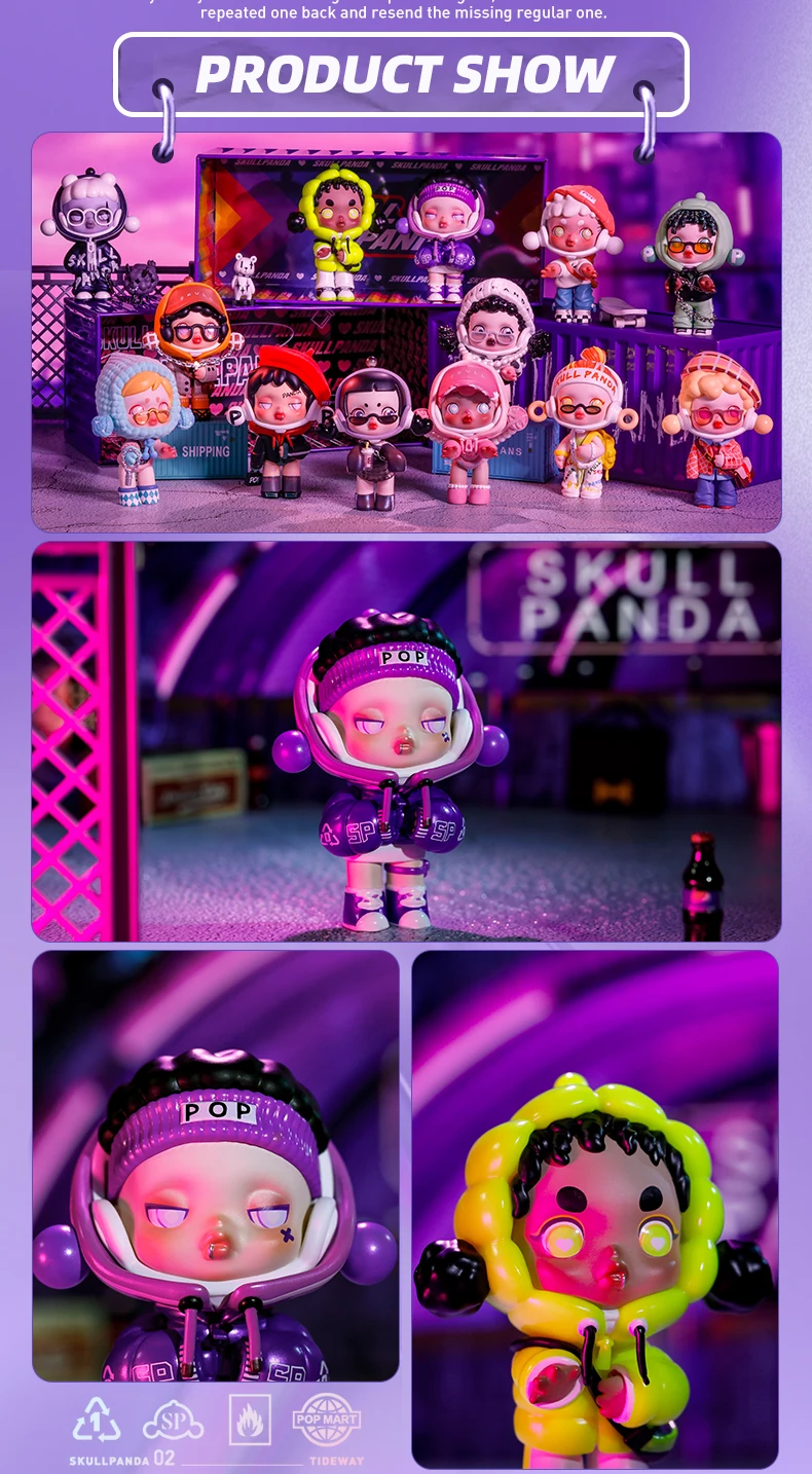 Pink Girl  Skullpanda HypePanda Series - Blind Box Popmart   ART TOY STORE Figurines
