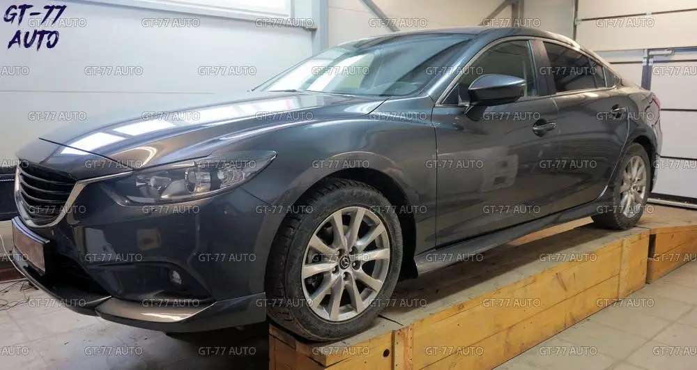Decorative covers of door sills case for Mazda 6 2012- pad sills 1 set/2 exterior material ABS plastic styling