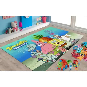 

Spongebob Patterned Carpet ,Non Slip Floor Carpet,Teen's Carpet,Turkish Rug