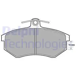 Колодки дисковые п.\ Audi 80 1.6-1.9D 86-91, VW Golf II 88-89 DE