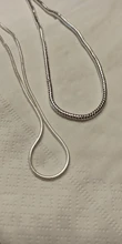 LEKANI-collar de cadena de serpiente para hombres y mujeres, Gargantilla de plata 925 de 1MM/2MM/3MM, joyería fina