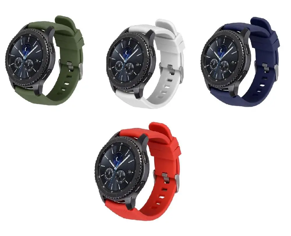 Samsung Galaxy gear S3 кайян Саат кордону Frontier Silikon