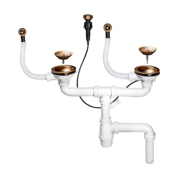 

Siphon with automatic valve for kitchen sink omoikiri a-02-ab-4