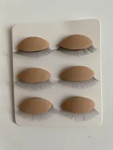 Cabeza de Maniquí de entrenamiento, extensión de pestañas postizas, modelo de cabeza de práctica, reemplazo de silicona, párpados extraíbles, herramientas de maquillaje