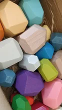 Jenga-bloques de construcción de piedra de pino/haya para niños, juguete educativo de apilamiento de bebé, piedra de equilibrio, 36 Uds.