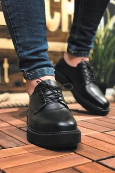 

Chekich CH001 Fantasya Black Sole Male Shoes BLACK 418192474