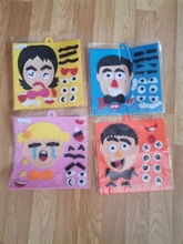 Juguetes artesanales para guardería, pegatinas de tela de fieltro hechas a mano, ayuda en Enseñanza