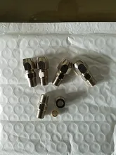 5pcs M5/M6 /M8 Male To 4mm/6mm Nickel Plated Brass Compression Union Fitting