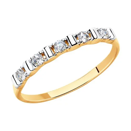 Кольцо SOKOLOV из золота со Swarovski Zirconia