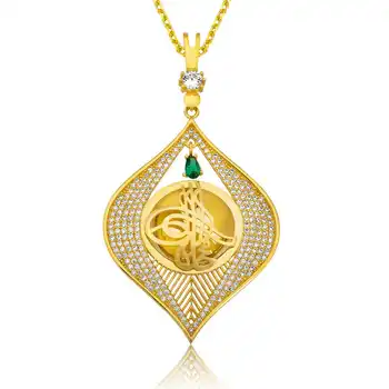 

925 sterling Silver Tuğra Jewellery Necklace