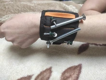 Geoeon-pulsera magnética multifunción de tela Oxford, bolsa de herramientas portátil, herramienta de muñeca para electricista, varias herramientas de fijación, D35