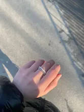 FFLACELL alta calidad Natural de agua dulce perla Multi-Cuentas anillo dedo joyería continuo círculo minimalista anillo de fiesta joyería