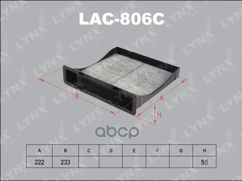 Фильтр Салона Lynxauto Lac806c LYNXauto арт. LAC806C