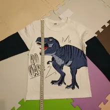 Kids T-Shirt Baby Clothing Dinosaur-Pattern Wholesale Childrens Spring New Big Cotton